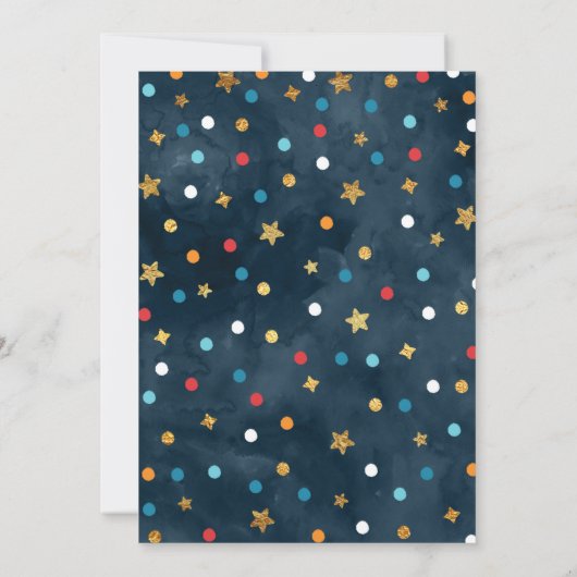 Ruimtevaart op zaterdag Uitnodiging buitenruimte (Achterkant)