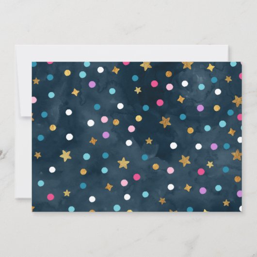 Ruimtevaart op zaterdag Uitnodiging buitenruimte (Achterkant)