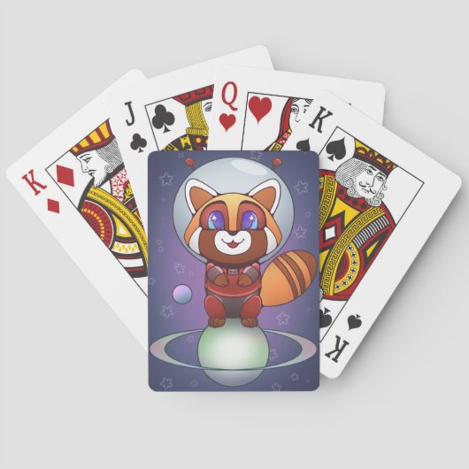 Ruimtevaart Panda Chippy! Pokerkaarten (Achterkant)