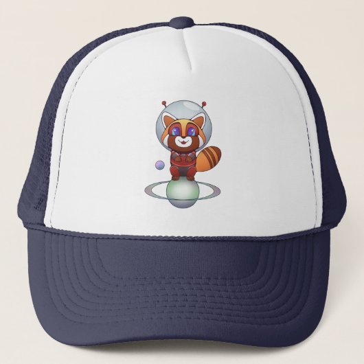 Ruimtevaart Panda Chippy! Trucker Pet (Voorkant)