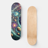 Ruimtevaart & Planeet Skateboard Design (Voorkant)