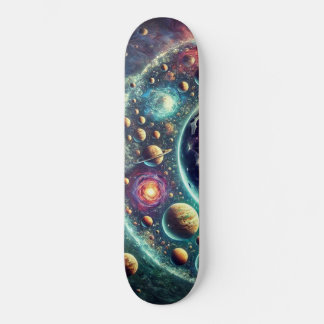 Ruimtevaart & Planeet Skateboard Design