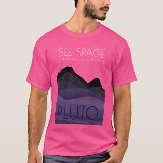 Ruimtevaart Pluto T-shirt (Voorkant)