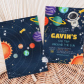 Ruimtevaart rond het verjaardagsfeest van de zon kaart