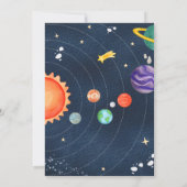 Ruimtevaart rond het verjaardagsfeest van de zon kaart (Achterkant)