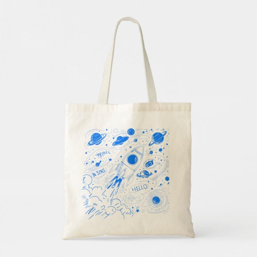 Ruimtevaart Tote Bag (Achterkant)
