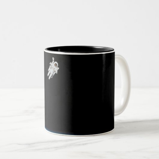 Ruimtevaart Tweekleurige Koffiemok (Voorkant rechts)