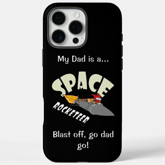 Ruimtevaart van een rocketeer Case-Mate iPhone case (Achterkant)
