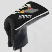 Ruimtevaart van een rocketeer golfheadcover (3/4 voorkant)