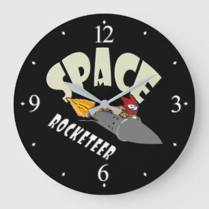 Ruimtevaart van een rocketeer grote klok