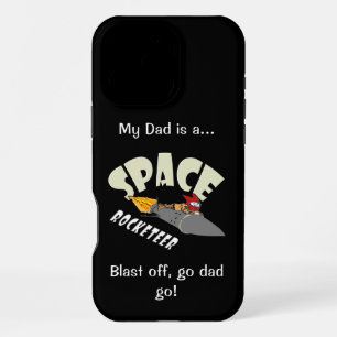 Ruimtevaart van een rocketeer iPhone 16 pro max hoesje