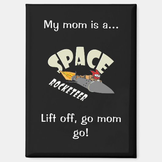 Ruimtevaart van een rocketeer magneet (Voorkant)