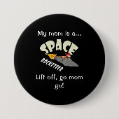 Ruimtevaart van een rocketeer ronde button 7,6 cm (Voorkant)
