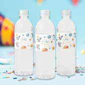 Ruimtevaart Verjaardag Waterfles Etiket