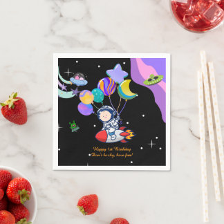 Ruimtevaart Verjaardagsfeest Servet | Decoratie me