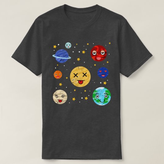 Ruimtevaart Zonnestelsel Astronomie Liefde Schatti T-shirt (Design voorkant)