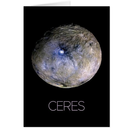 Ruimtevaart, zonnestelsel, dwergplaneet Ceres (Voorkant)