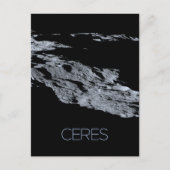 Ruimtevaart, zonnestelsel, dwergplaneet Ceres Briefkaart (Voorkant)