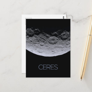 Ruimtevaart, zonnestelsel, dwergplaneet Ceres Briefkaart