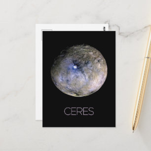Ruimtevaart, zonnestelsel, dwergplaneet Ceres Briefkaart