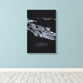 Ruimtevaart, zonnestelsel, dwergplaneet Ceres Canvas Afdruk