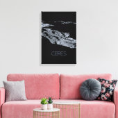 Ruimtevaart, zonnestelsel, dwergplaneet Ceres Canvas Afdruk (Insitu (Woonkamer))