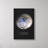 Ruimtevaart, zonnestelsel, dwergplaneet Ceres Canvas Afdruk (Voorkant)