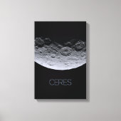 Ruimtevaart, zonnestelsel, dwergplaneet Ceres Canvas Afdruk (Voorkant)