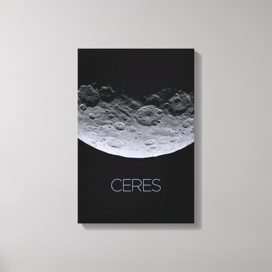 Ruimtevaart, zonnestelsel, dwergplaneet Ceres Canvas Afdruk (Voorkant)