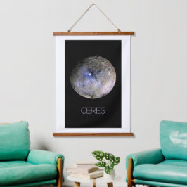 Ruimtevaart, zonnestelsel, dwergplaneet Ceres Hangend Wandkleed