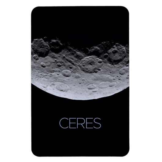 Ruimtevaart, zonnestelsel, dwergplaneet Ceres Magneet (Verticaal)