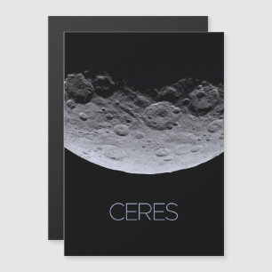 Ruimtevaart, zonnestelsel, dwergplaneet Ceres Magnetische Uitnodiging