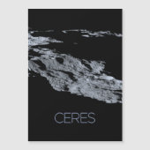 Ruimtevaart, zonnestelsel, dwergplaneet Ceres Magnetische Uitnodiging (Voorkant)
