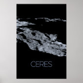 Ruimtevaart, zonnestelsel, dwergplaneet Ceres Poster (Voorkant)