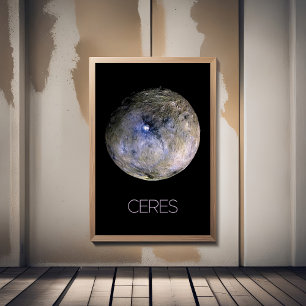 Ruimtevaart, zonnestelsel, dwergplaneet Ceres Poster