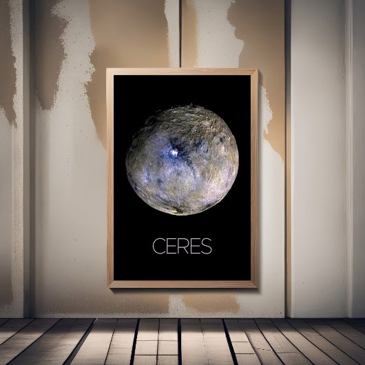 Ruimtevaart, zonnestelsel, dwergplaneet Ceres Poster