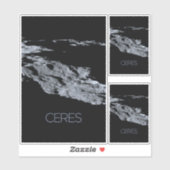 Ruimtevaart, zonnestelsel, dwergplaneet Ceres Sticker (Vel)