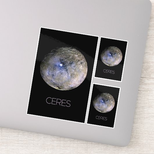 Ruimtevaart, zonnestelsel, dwergplaneet Ceres Sticker (Detail)