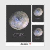Ruimtevaart, zonnestelsel, dwergplaneet Ceres Sticker (Vel)