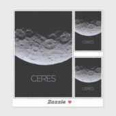 Ruimtevaart, zonnestelsel, dwergplaneet Ceres Sticker (Vel)