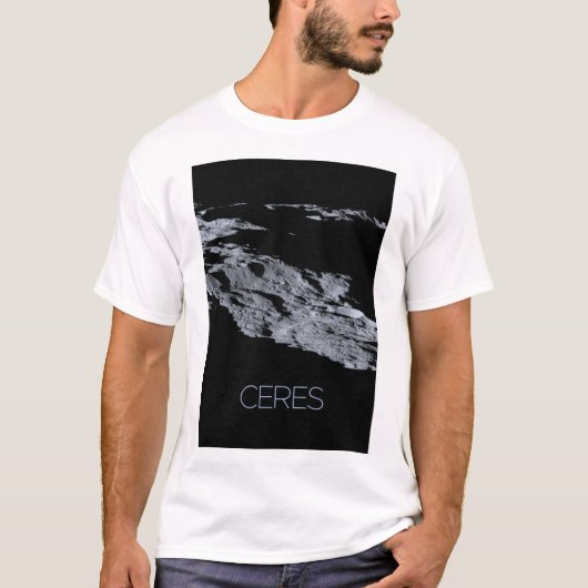 Ruimtevaart, zonnestelsel, dwergplaneet Ceres T-shirt (Voorkant)