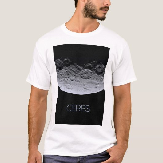 Ruimtevaart, zonnestelsel, dwergplaneet Ceres T-shirt (Voorkant)