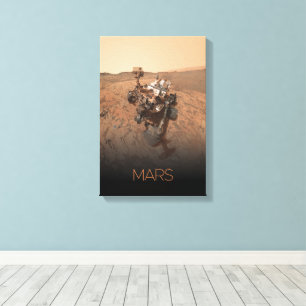 Ruimtevaart, Zonnestelsel, Planeet Mars, Nieuwsgie Canvas Afdruk