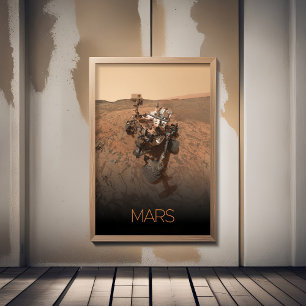 Ruimtevaart, Zonnestelsel, Planeet Mars, Nieuwsgie Foto Afdruk