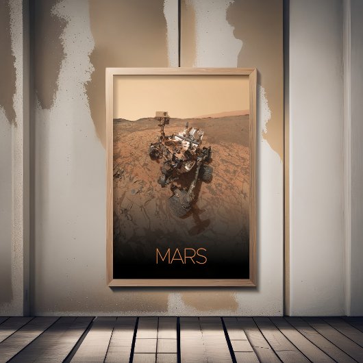 Ruimtevaart, Zonnestelsel, Planeet Mars, Nieuwsgie Foto Afdruk