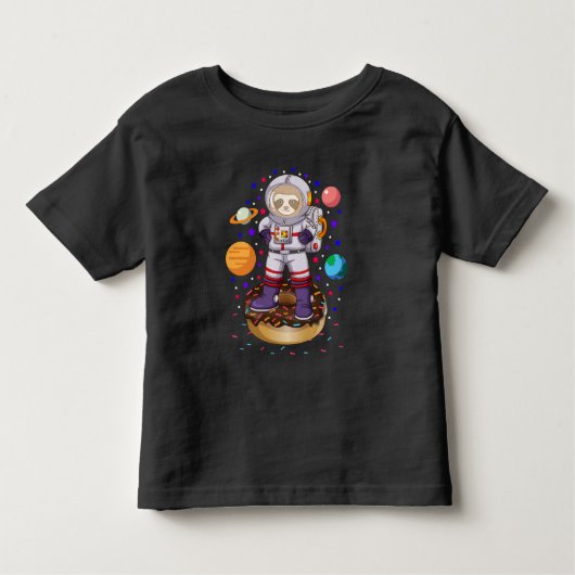 Ruimtevaartachtige astronaut Galaxy Planet Donut S Kinder Shirts (Voorkant)