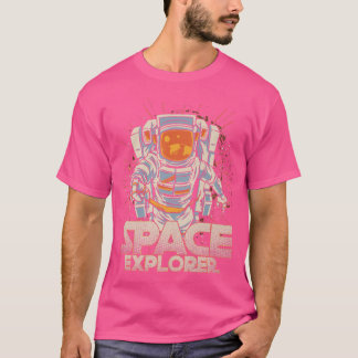Ruimtevaartachtige astronaut unverse Galay Planets T-shirt