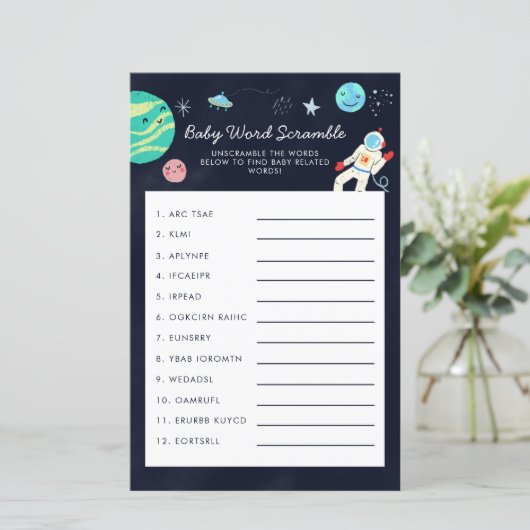 Ruimtevaartachtige Baby Word-breekbaar spel (Staand voorkant)