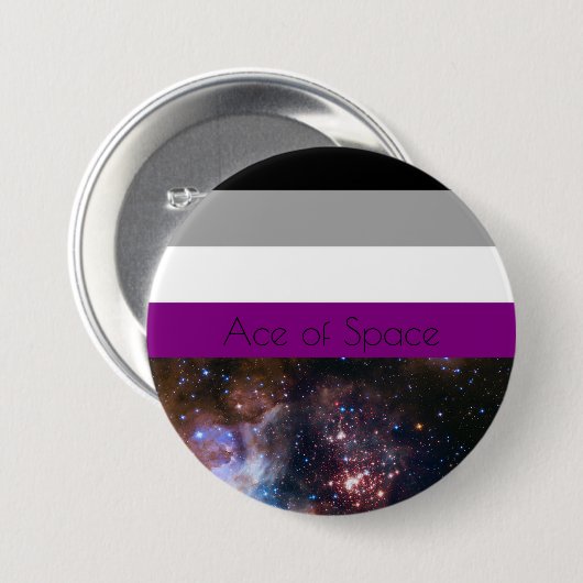 Ruimtevaartak Ronde Button 7,6 Cm (Voorkant /achterkant)