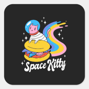 Ruimtevaartakt Vierkante Sticker